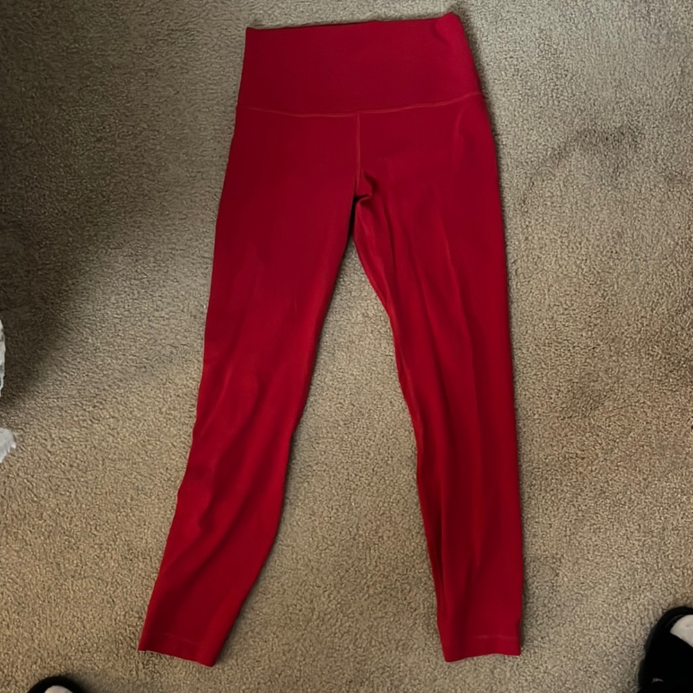 Lululemon red align leggings